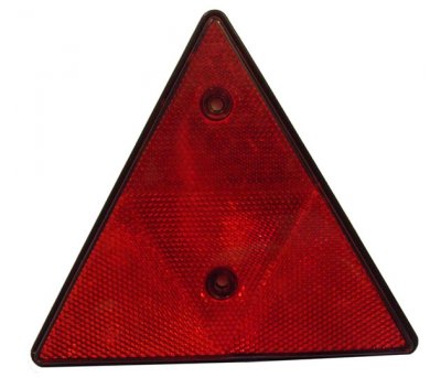 Catadioptru reflectorizant triunghi fixare cu șurub