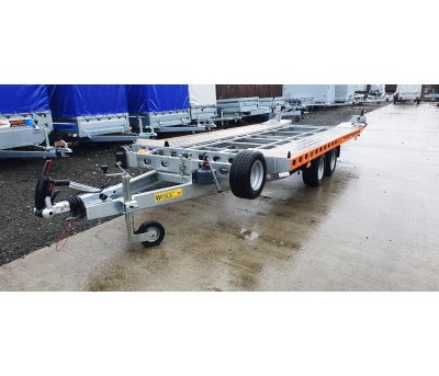 Platformă / trailer auto marca Wiola L25G45 basculabil