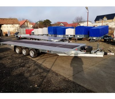 Platformă / trailer auto marca Niewiadow Mars L600 3 axe 3500 kg,CIV si numere provizorii